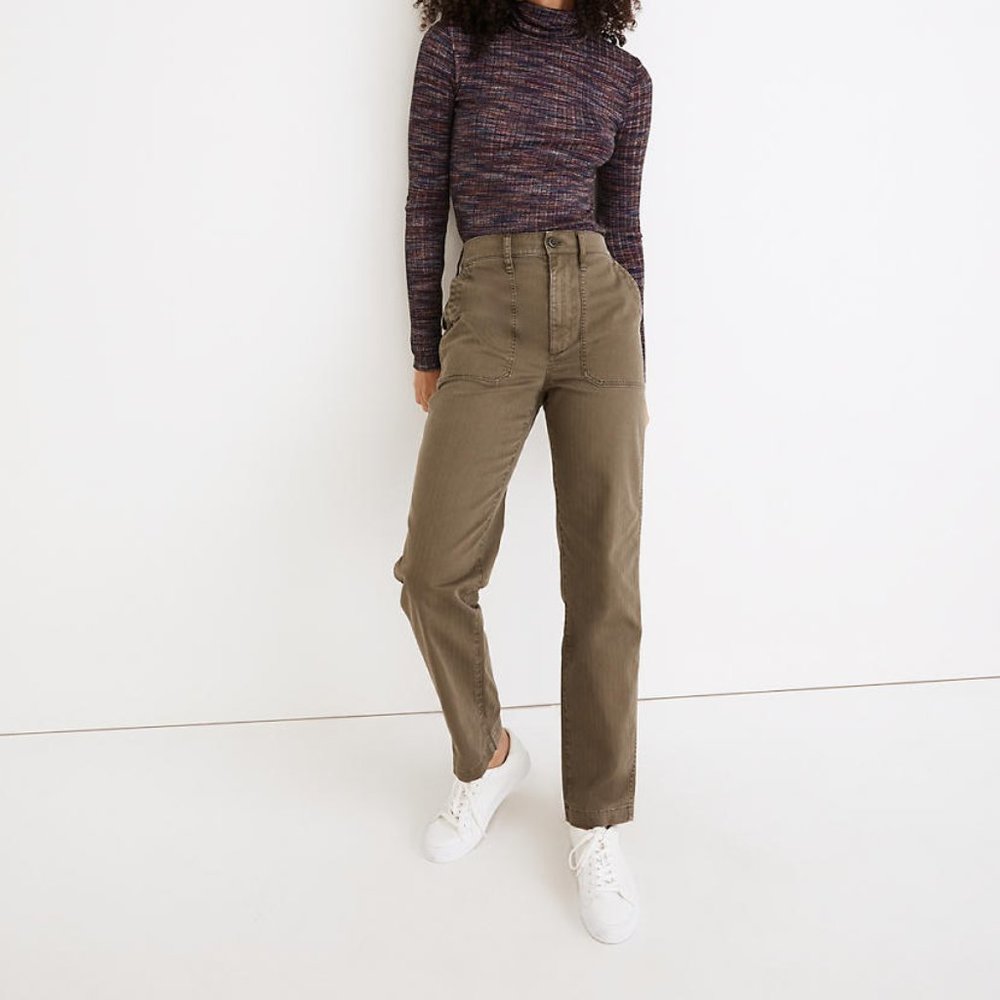 Madewell Perfect Vintage Straight Workwear Pant - Size 26
